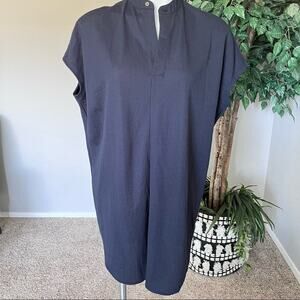 Club Monaco Women's‎ Navy Popover Shift Tunic Mini Dress